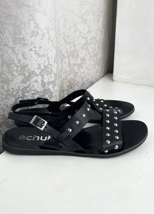 Шкіряні босоніжки schuh 38 р. сандалі, натуральна шкіра, минімалістичні базові4 фото