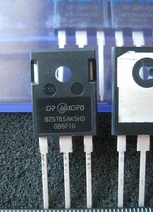 Igbt транзистор crg75t65ak5hd to-247 оригінал