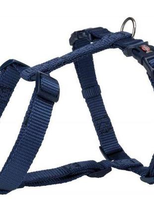 Шлея-вісімка trixie premium для собак, нейлон, xxs-xs: 20-32 см/10 мм, індиго