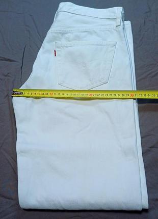 Талия 86 см vintage levi's 501-0651 w33 l32 джинсы белые ausa
