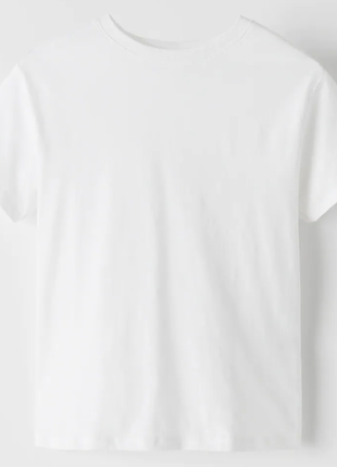 Белая футболка h&amp;m на мальчика 6-8 лет