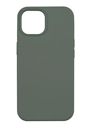 Чехол silicone case aa iphone 14 pine green