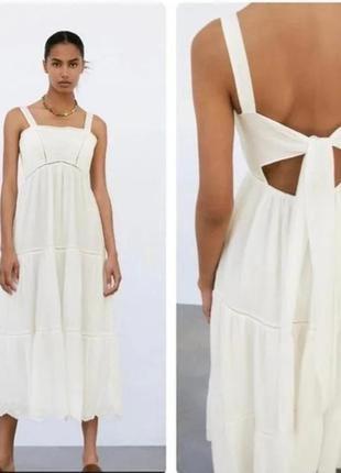 Сарафан из батиста zara.