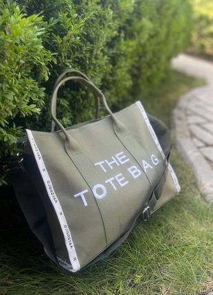 Накладний платіж ❤ сумка текстильна лляна льняна вмітстка з лого в стилі the tote bag