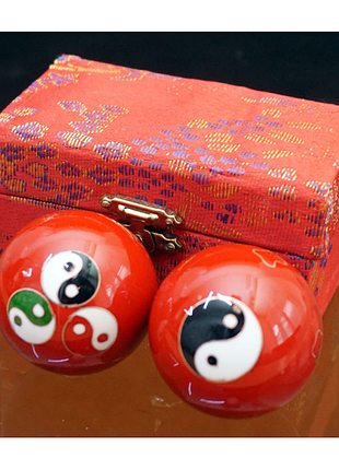 Масажні кулі баодінг пара d = 4,7см. емаль №1