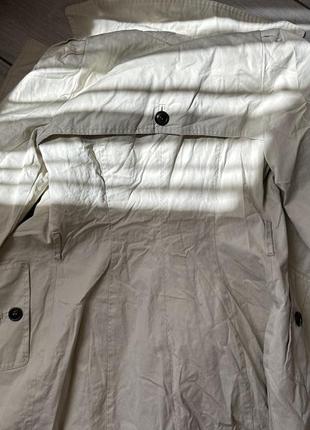 Тренч женский zara бежевый/ тренч бежевый / пальто женское бежевое7 фото