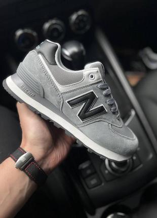 Кросівки жіночі new balance 574 gray & black5 фото