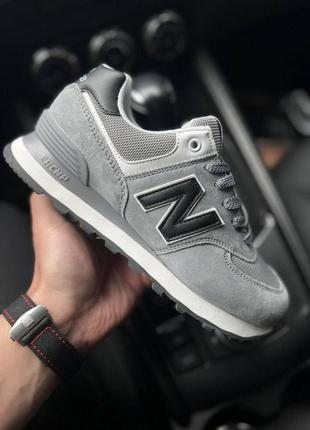 Кросівки жіночі new balance 574 gray & black