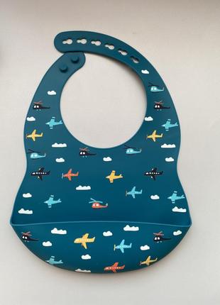 Силиконовый слюнявчик (нагрудник)