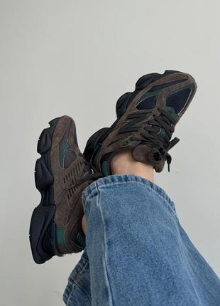 Кроссовки new balance 9060 brown/dark green