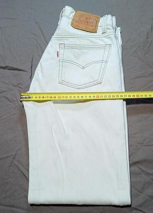 Талія 72 см vintage levi's 501-0612 w28 l32 джинси бежевобілі  usa