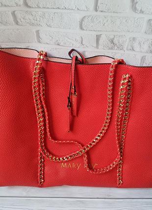 Сумка червона мері кей / mary kay