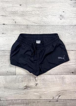 Puma шорты оригинал черные s размер женские короткие