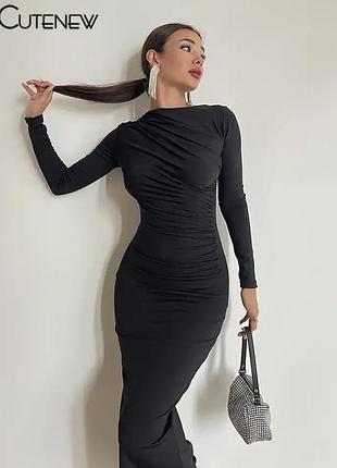 Сукня облягаюча xs-s чорна