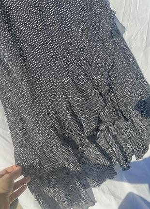 Плаття сукня вінтаж горошок віскоза максі вечірня