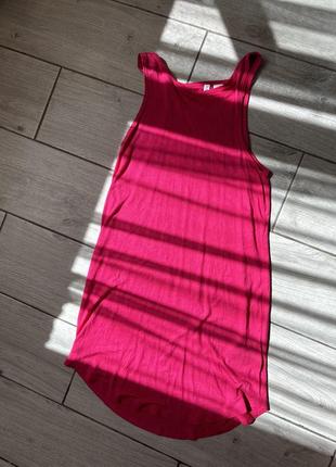 Платье женское розовое / сарафан женский розовый h&m
