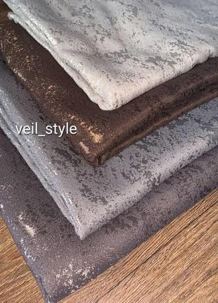 Штора мрамор, мармур темно сірий, графіт