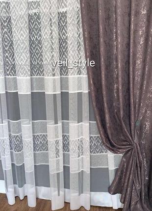 Штора мрамор, мармур темно сірий, графіт