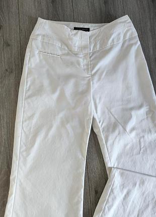 Штани кльош білі бавовна, 42 р.3 фото