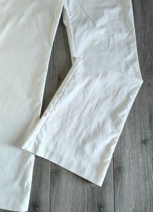 Штани кльош білі бавовна, 42 р.2 фото