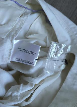 Штани кльош білі бавовна, 42 р.6 фото