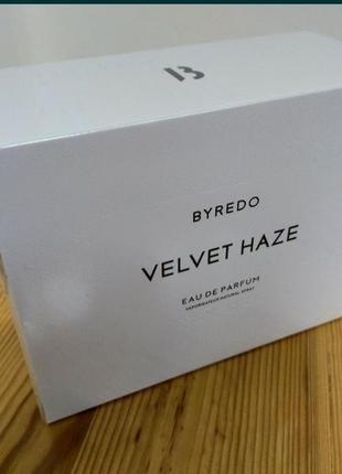 Парфюм byredo velvet haze 100мл. новый!
