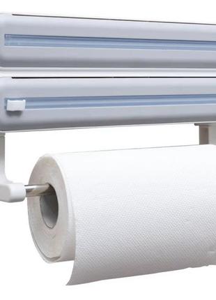 Многофункциональный резак для пищевой пленки настенный, держатель для хранения бумаги...