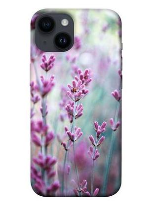 Чохол із принтом на айфон 14 лаванда 2 / чохол із принтом на iphone 14