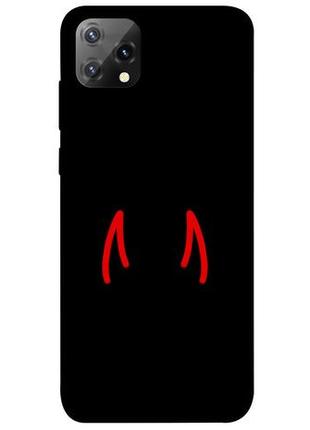 Чохол із принтом на blackview a55 red horns