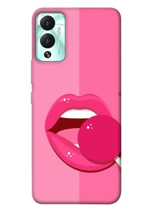 Чохол із принтом на інфінікс хот 12 плей pink style 4 / чохол із принтом на infinix hot 12 play