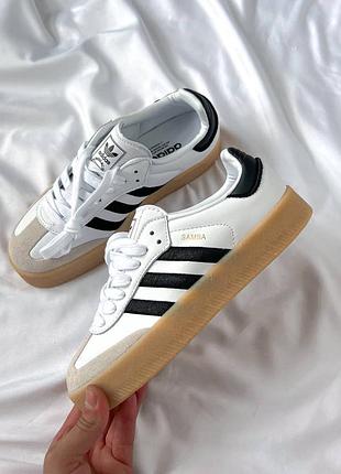 Кросівки adidas samba platform black/white
