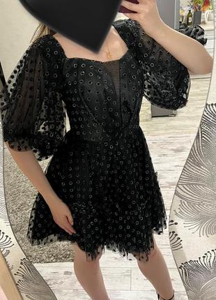 Чорна сукня з блискітками🖤✨