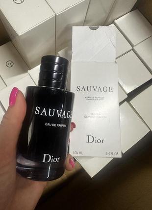 Dior sauvage 100 мл парфумована чоловіча вода тестер оригіналу