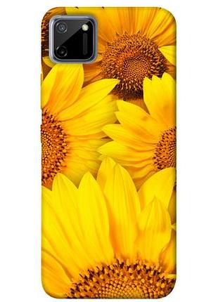 Чохол із принтом на реалмі ц11 букет соняшників / чохол із принтом на realme c11