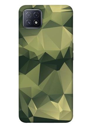 Чехол с принтом на оппо а73 треугольный камуфляж 2 / чехол с принтом на oppo a73