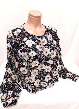 Блуза великого розміру з натуральної тканини