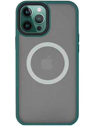 Противоударный матовый чехол на iphone 13 pro зеленый / противоударный матовый чехол на айфон 13 про