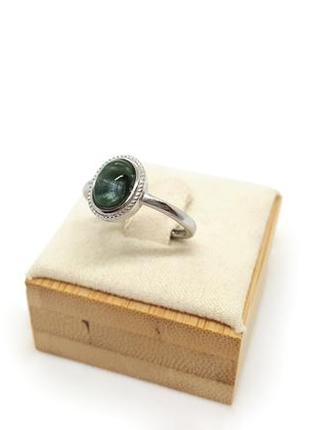 💚🩵💍шикарне кільце натуральний серафініт ангельський камінь