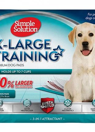 Simple solution x-large training pads (сімпл солюшн) великі пелюшки 71x76 см для собак 50 шт.