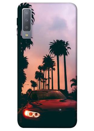 Чохол із принтом на samsung галаксі а7 bmw at sunset / чохол із принтом на samsung galaxy a7 (2018)