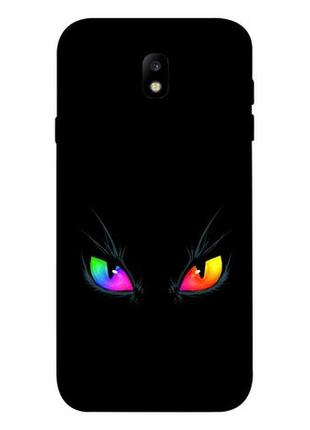 Чохол з принтом на samsung galaxy j7 (2017) котячий погляд / чохол з принтом на samsung galaxy j7 (2017)
