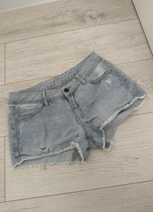 Джинсові літні шорти голубого кольору розмір s 🤍