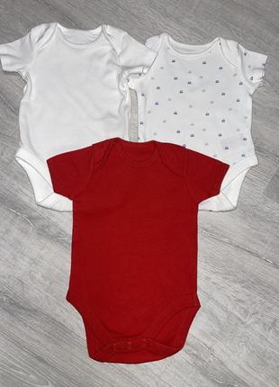 Набор бодиков mothercare, 0-3мес