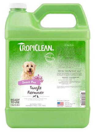 Засіб для розплутування ковтунів у собак і котів tropiclean tangle remover (тропиклін) 3.8 л