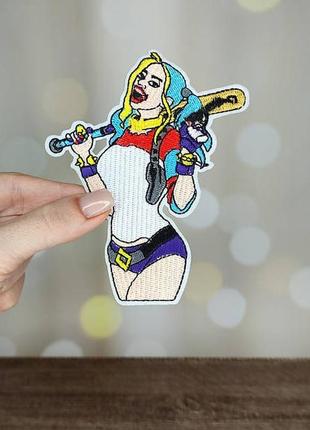 Нашивка, патч "гарлі квінн. harley quinn. dc" (наш0114)