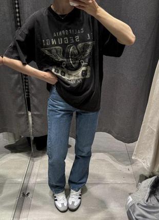 Мягкая футболка h&m с эффектом варки