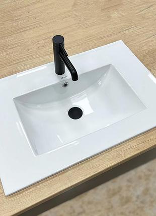 Умывальник врезной vbi ferrara на столешницу 710x465x175мм прямоугольный белый vbi-018013