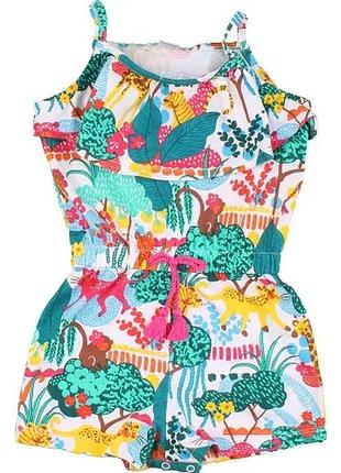 Красивый летний ромпер с шортами, короткий комбинезон tu на брителях на 4-6 лет