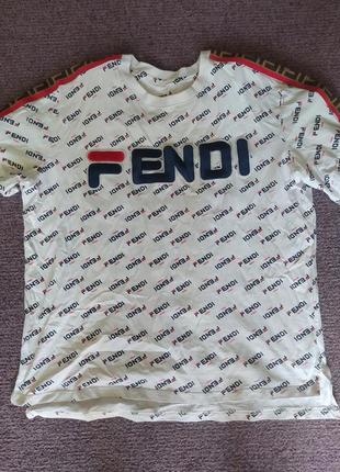 Футболка в стиле jackets fendi