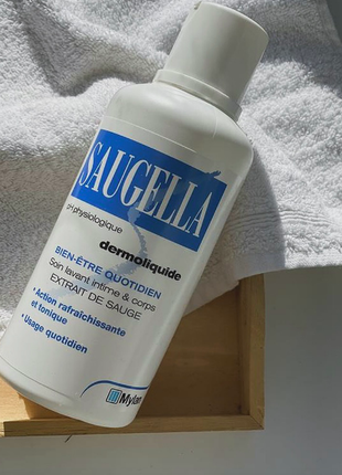 Гель для ежедневной интимной гигиены dermoliquide saugella 500ml